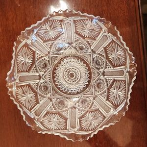Pressed glass bowl